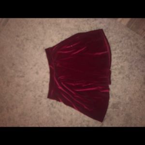 Red velvet Skirt